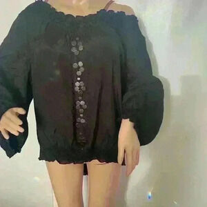 Nine West sexy party cocktail office off the shoulder to size  XL